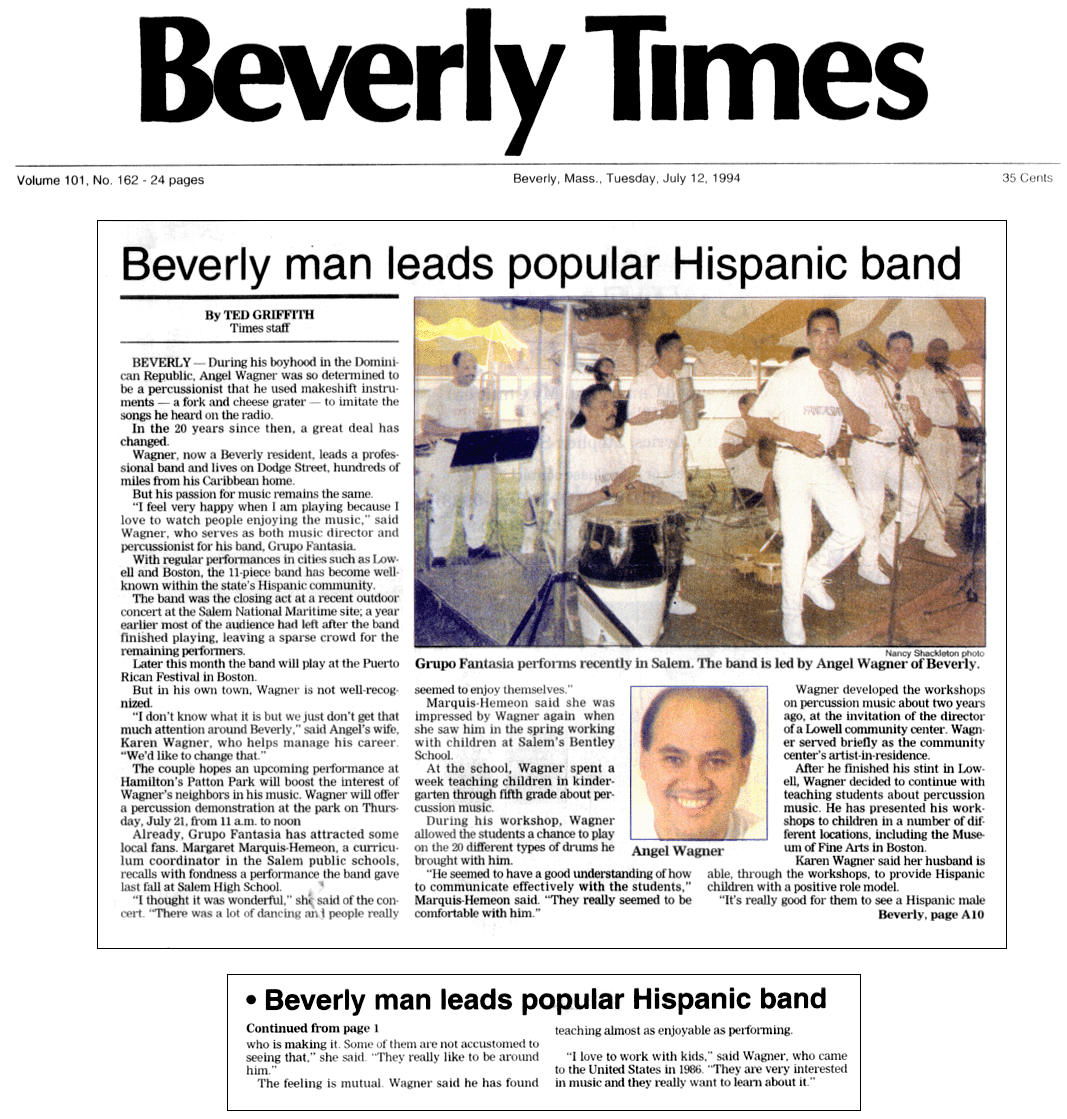 Beverly Times News Article